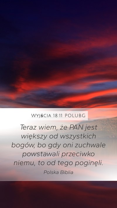 Wyjścia 18:11 POLUBG Bible Verse Image