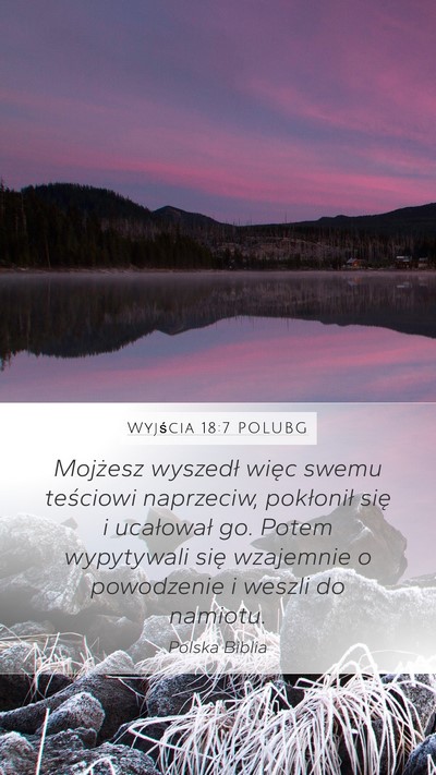 Wyjścia 18:7 POLUBG Bible Verse Image