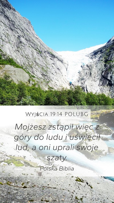 Wyjścia 19:14 POLUBG Bible Verse Image