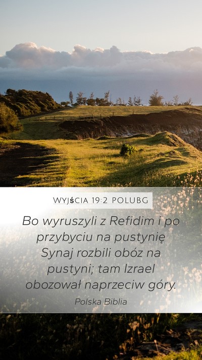 Wyjścia 19:2 POLUBG Bible Verse Image