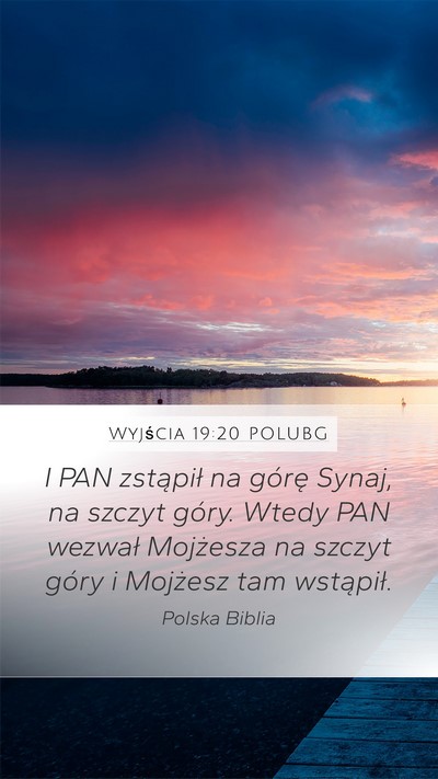 Wyjścia 19:20 POLUBG Bible Verse Image