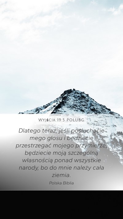 Wyjścia 19:5 POLUBG Bible Verse Image