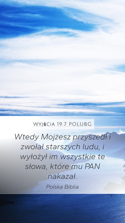 Wyjścia 19:7 POLUBG Bible Verse Image