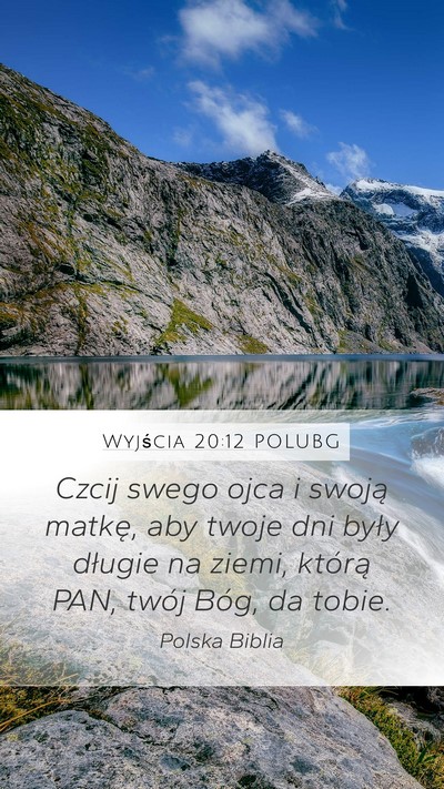Wyjścia 20:12 POLUBG Bible Verse Image