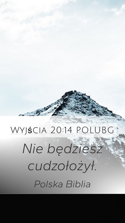 Wyjścia 20:14 POLUBG Bible Verse Image