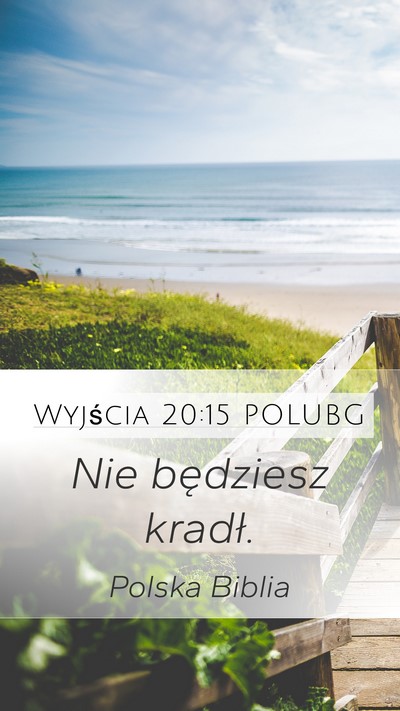 Wyjścia 20:15 POLUBG Bible Verse Image