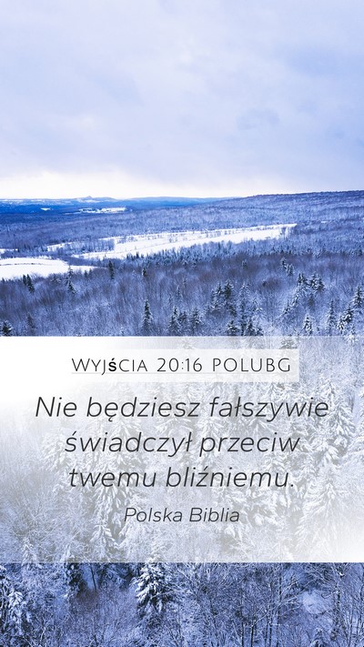 Wyjścia 20:16 POLUBG Bible Verse Image