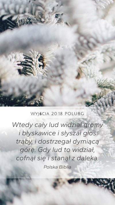 Wyjścia 20:18 POLUBG Bible Verse Image