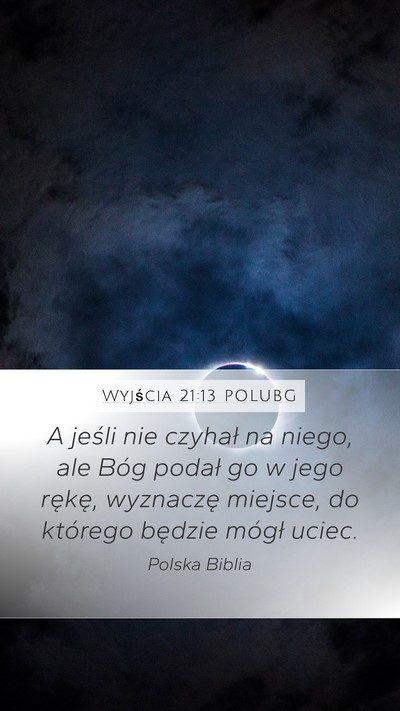 Wyjścia 21:13 POLUBG Bible Verse Image
