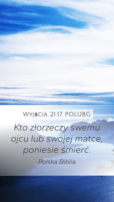 Wyjścia 21:17 POLUBG Bible Verse Image