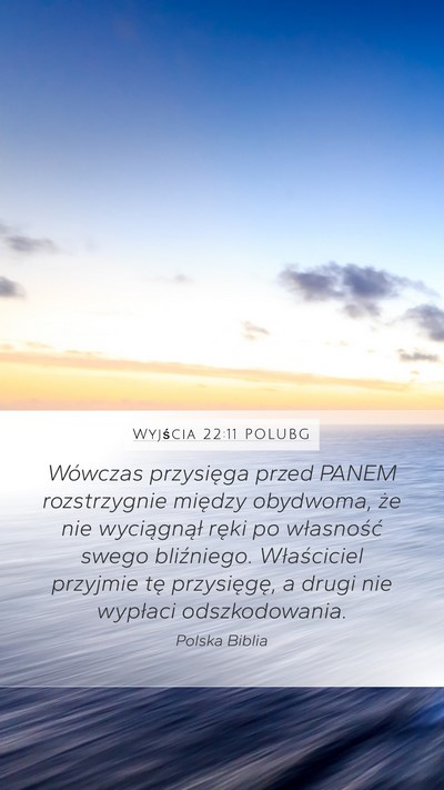 Wyjścia 22:11 POLUBG Bible Verse Image