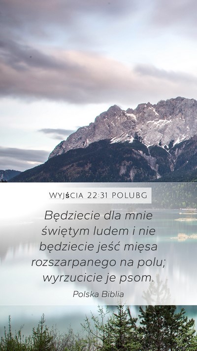 Wyjścia 22:31 POLUBG Bible Verse Image
