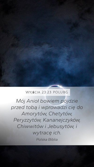 Wyjścia 23:23 POLUBG Bible Verse Image
