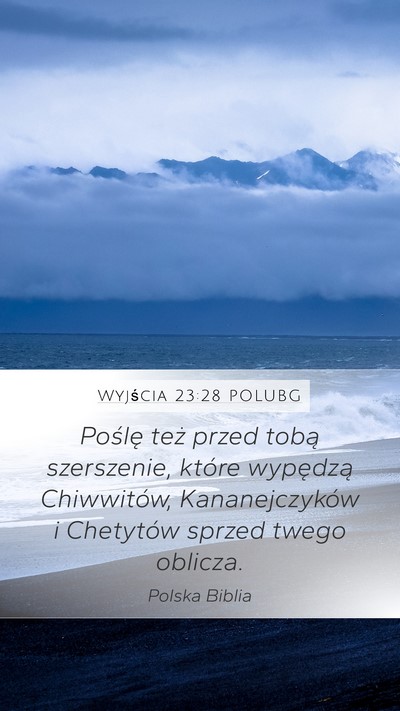 Wyjścia 23:28 POLUBG Bible Verse Image