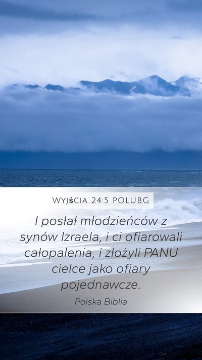 Wyjścia 24:5 POLUBG Bible Verse Image