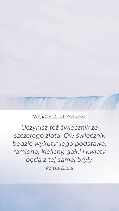 Wyjścia 25:31 POLUBG Bible Verse Image
