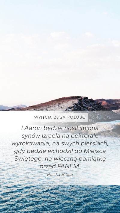 Wyjścia 28:29 POLUBG Bible Verse Image