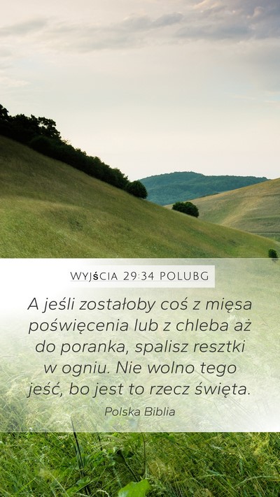 Wyjścia 29:34 POLUBG Bible Verse Image