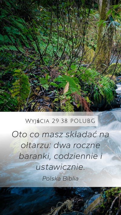 Wyjścia 29:38 POLUBG Bible Verse Image