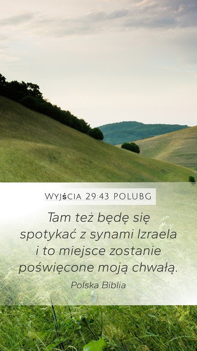 Wyjścia 29:43 POLUBG Bible Verse Image