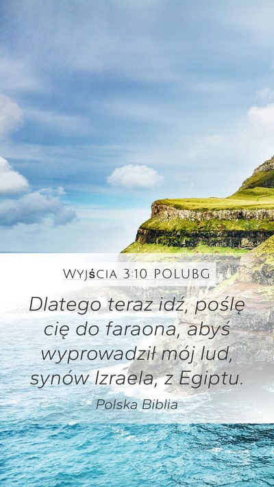 Wyjścia 3:10 POLUBG Bible Verse Image