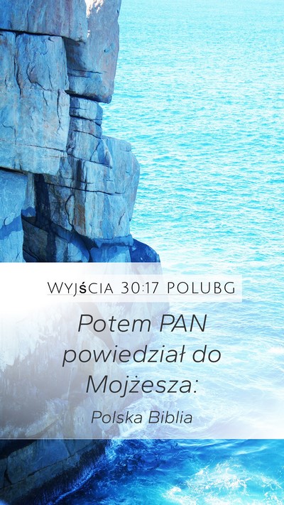Wyjścia 30:17 POLUBG Bible Verse Image