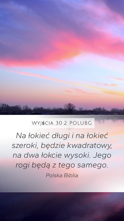 Wyjścia 30:2 POLUBG Bible Verse Image