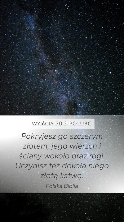 Wyjścia 30:3 POLUBG Bible Verse Image