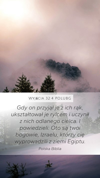Wyjścia 32:4 POLUBG Bible Verse Image