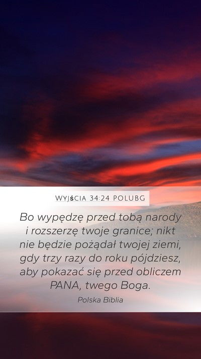 Wyjścia 34:24 POLUBG Bible Verse Image