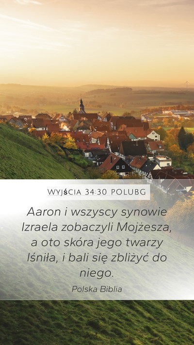 Wyjścia 34:30 POLUBG Bible Verse Image