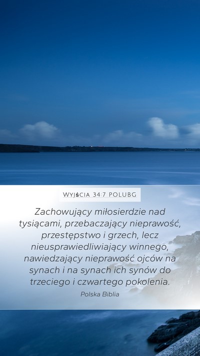 Wyjścia 34:7 POLUBG Bible Verse Image