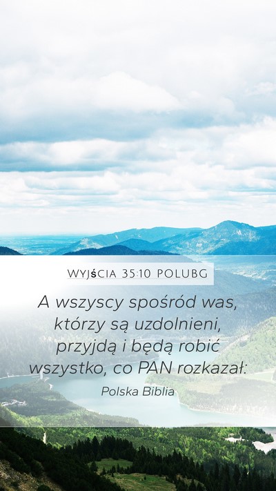 Wyjścia 35:10 POLUBG Bible Verse Image