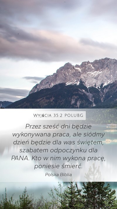 Wyjścia 35:2 POLUBG Bible Verse Image