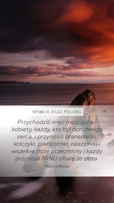 Wyjścia 35:22 POLUBG Bible Verse Image