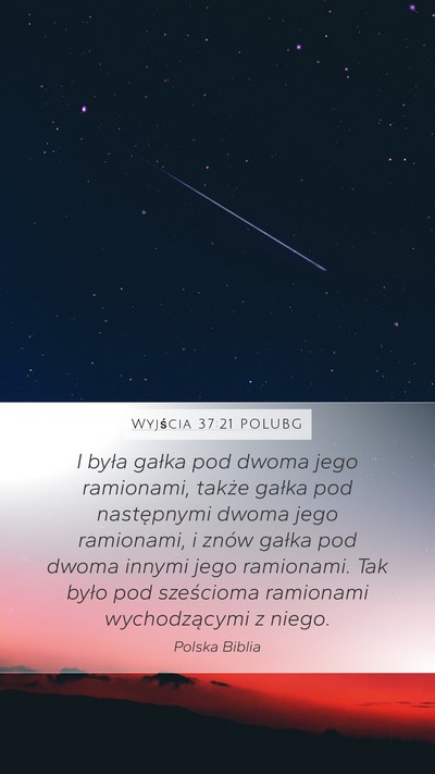 Wyjścia 37:21 POLUBG Mobile Phone Wallpaper - I była gałka pod dwoma jego ramionami, także - Mobile Bible Verse Wallpaper