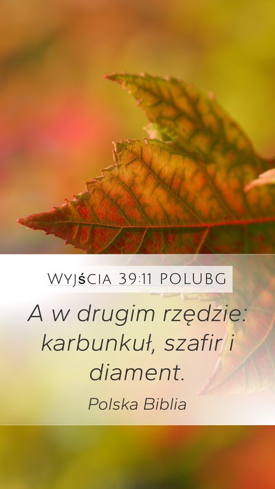 Wyjścia 39:11 POLUBG Bible Verse Image