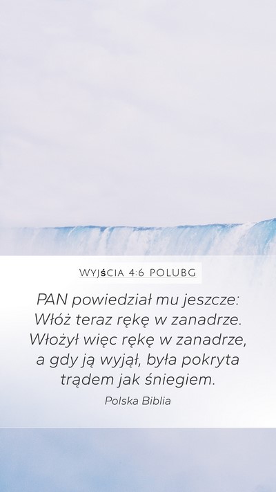 Wyjścia 4:6 POLUBG Bible Verse Image