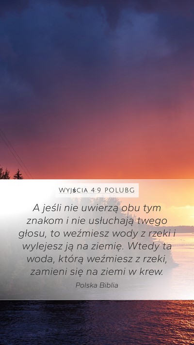 Wyjścia 4:9 POLUBG Bible Verse Image