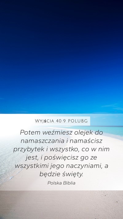 Wyjścia 40:9 POLUBG Bible Verse Image