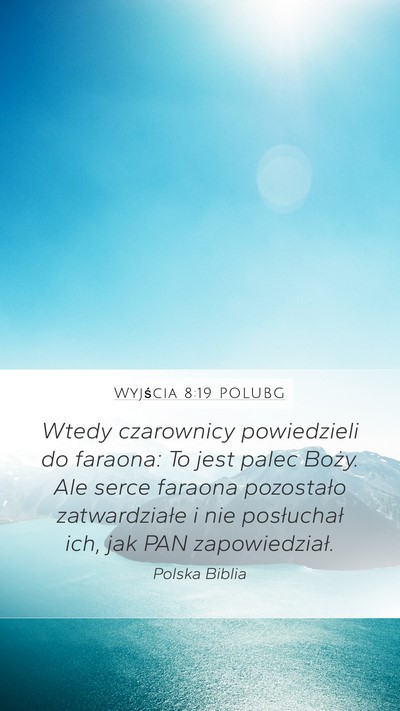 Wyjścia 8:19 POLUBG Bible Verse Image
