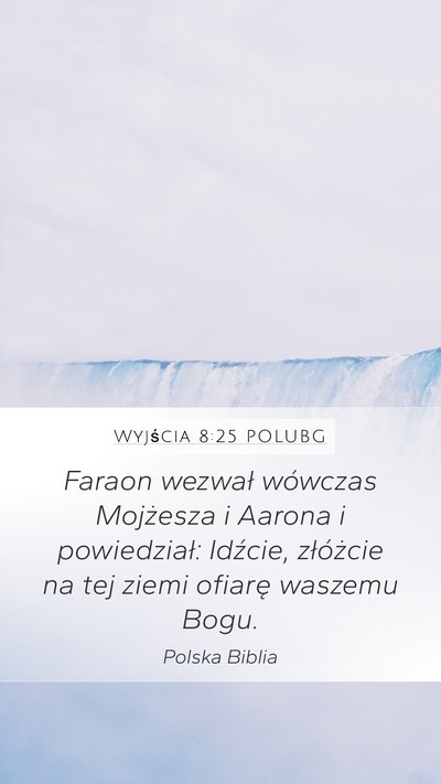 Wyjścia 8:25 POLUBG Bible Verse Image