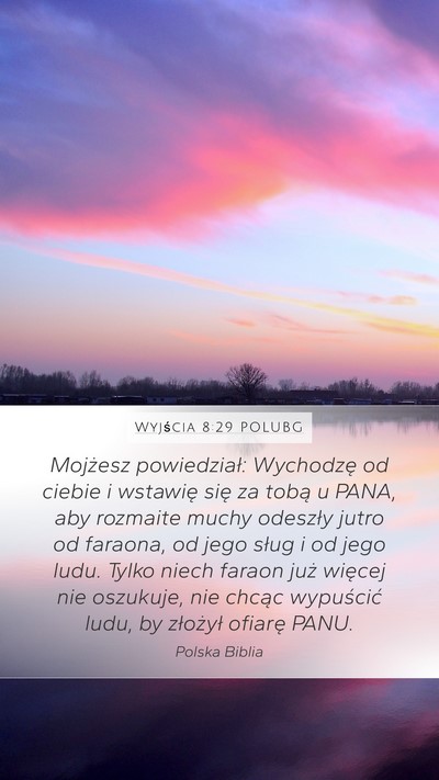 Wyjścia 8:29 POLUBG Bible Verse Image
