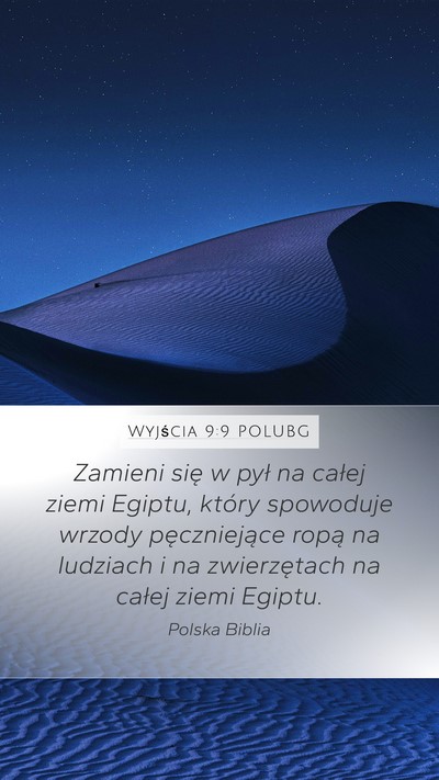 Wyjścia 9:9 POLUBG Bible Verse Image