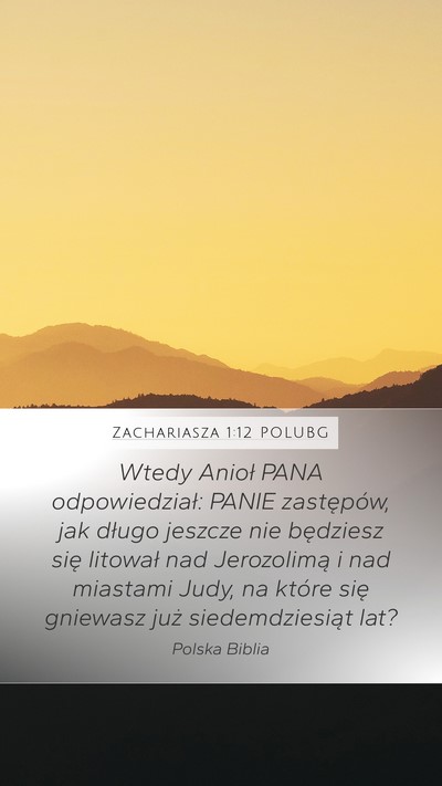 Zachariasza 1:12 POLUBG Bible Verse Image