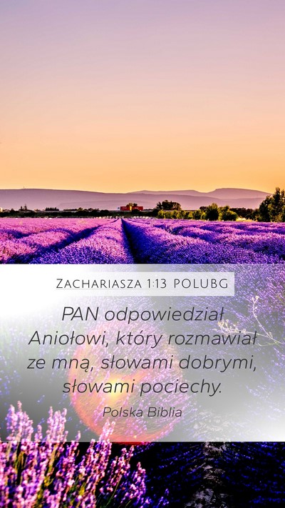 Zachariasza 1:13 POLUBG Bible Verse Image