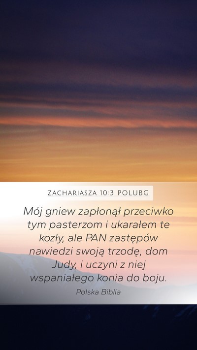 Zachariasza 10:3 POLUBG Bible Verse Image