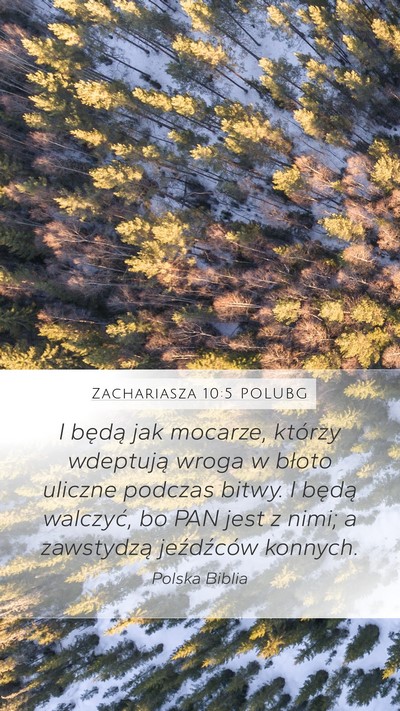 Zachariasza 10:5 POLUBG Bible Verse Image