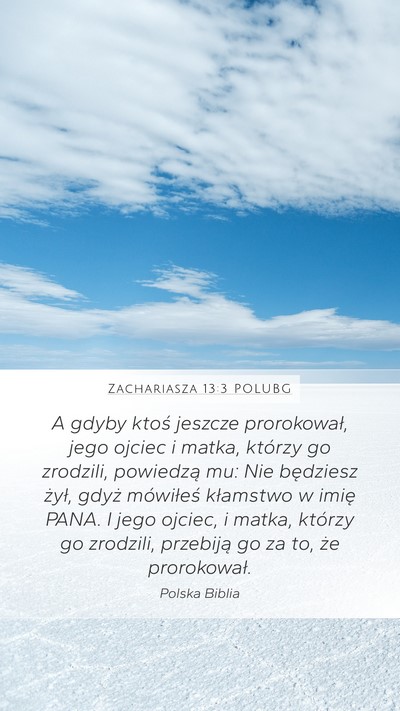 Zachariasza 13:3 POLUBG Bible Verse Image