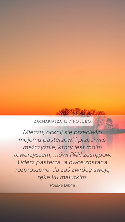 Zachariasza 13:7 POLUBG Bible Verse Image